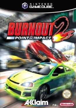 Burnout 2: Point of Impact - Nintendo GameCube (Akklaim - 1-2) video game collectible [Barcode 3455196531413] - Main Image 1