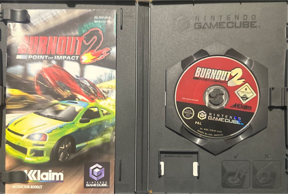 Burnout 2: Point of Impact - Nintendo GameCube (Akklaim - 1-2) video game collectible [Barcode 3455196531413] - Main Image 3