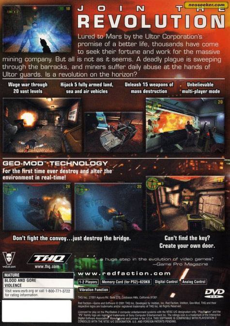 Red Faction - Valve Steam (THQ - 1-32) video game collectible [Barcode 4005209031158] - Main Image 2