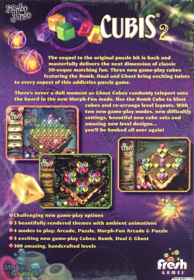 Cubis Gold 2 - Microsoft Xbox 360 (PopCap Games - 1) video game collectible [Barcode 811930103187] - Main Image 2