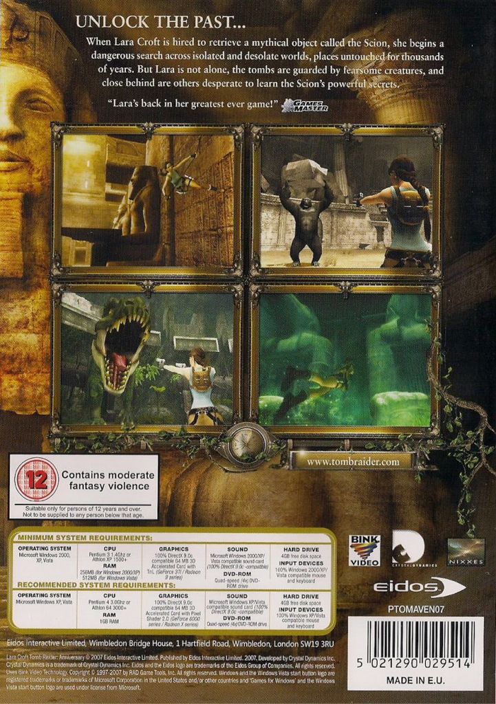 TOMB RAIDER ANNIVERSARY - Microsoft Xbox 360 (Square Enix) video game collectible - Main Image 2