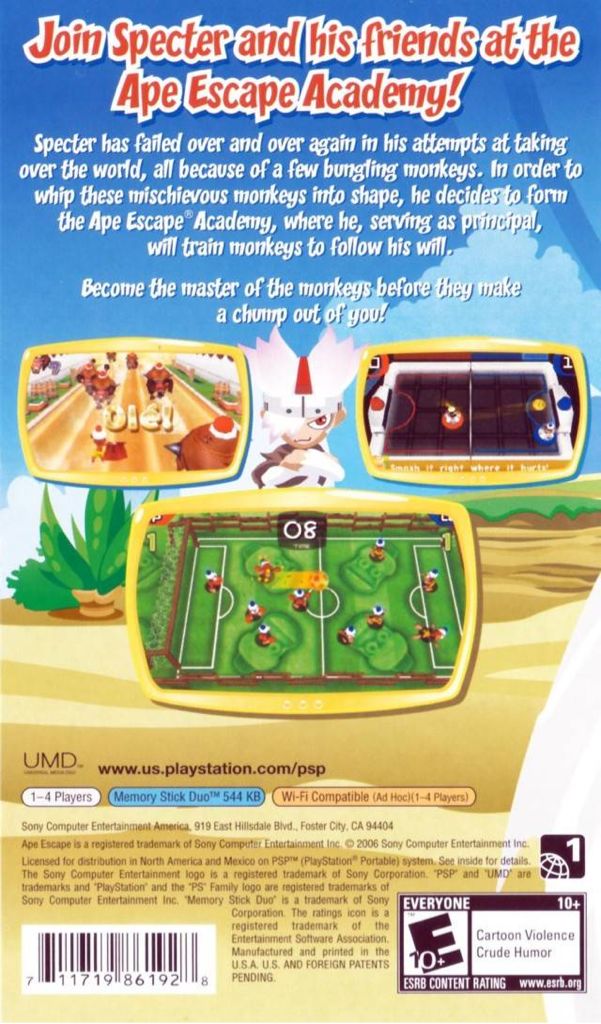 APE ESCAPE ACADEMY - Sony PlayStation Portable (PSP) (4) video game collectible - Main Image 2