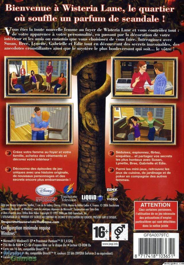 Desperate Housewives: The Game ~ PC Game ~ ⚠️ RE-SLEEVE 2ND DISC ASAP ⚠️ - PC video game collectible [Barcode 9318499614006] - Main Image 2