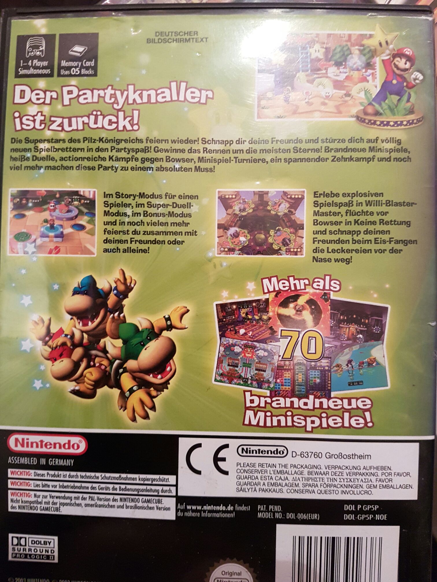 Mario Party 5 - Nintendo GameCube video game collectible [Barcode 04543916] - Main Image 2