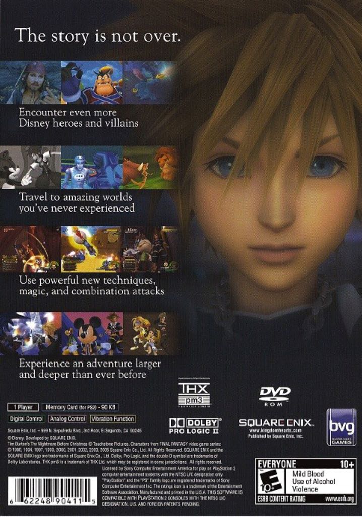 Kingdom Hearts II - Sony PlayStation 2 (PS2) (Buena Vista Games - 1) video game collectible - Main Image 2