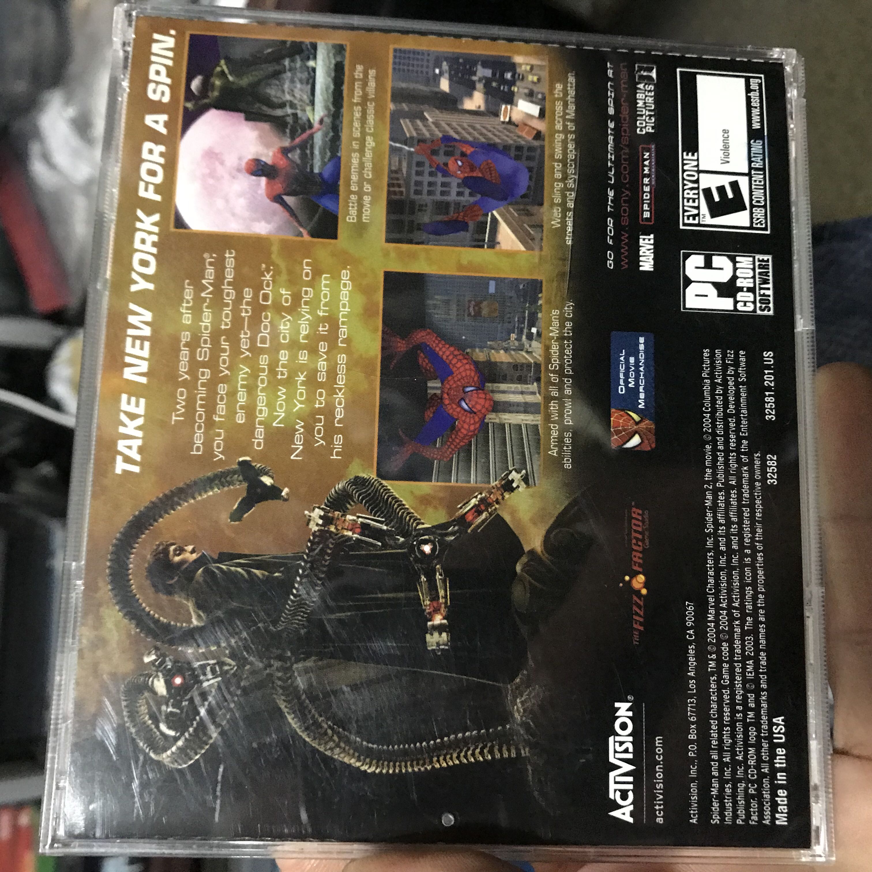 Spider-Man 2 - The Game - PC (Activision) video game collectible [Barcode 047875325814] - Main Image 2