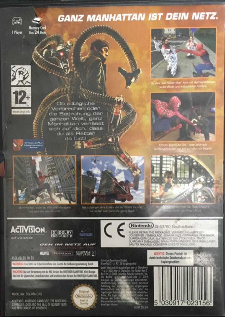 SPIDER-MAN 2 - Nintendo GameCube (Activision - 1) video game collectible [Barcode 5030917023156] - Main Image 2