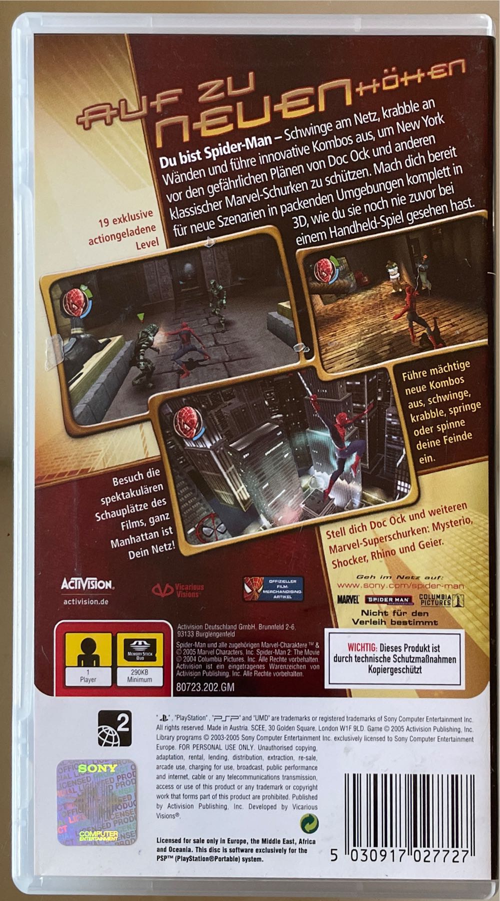 SPIDER-MAN 2 - Sony PlayStation Portable (PSP) video game collectible [Barcode 5030917027727] - Main Image 2