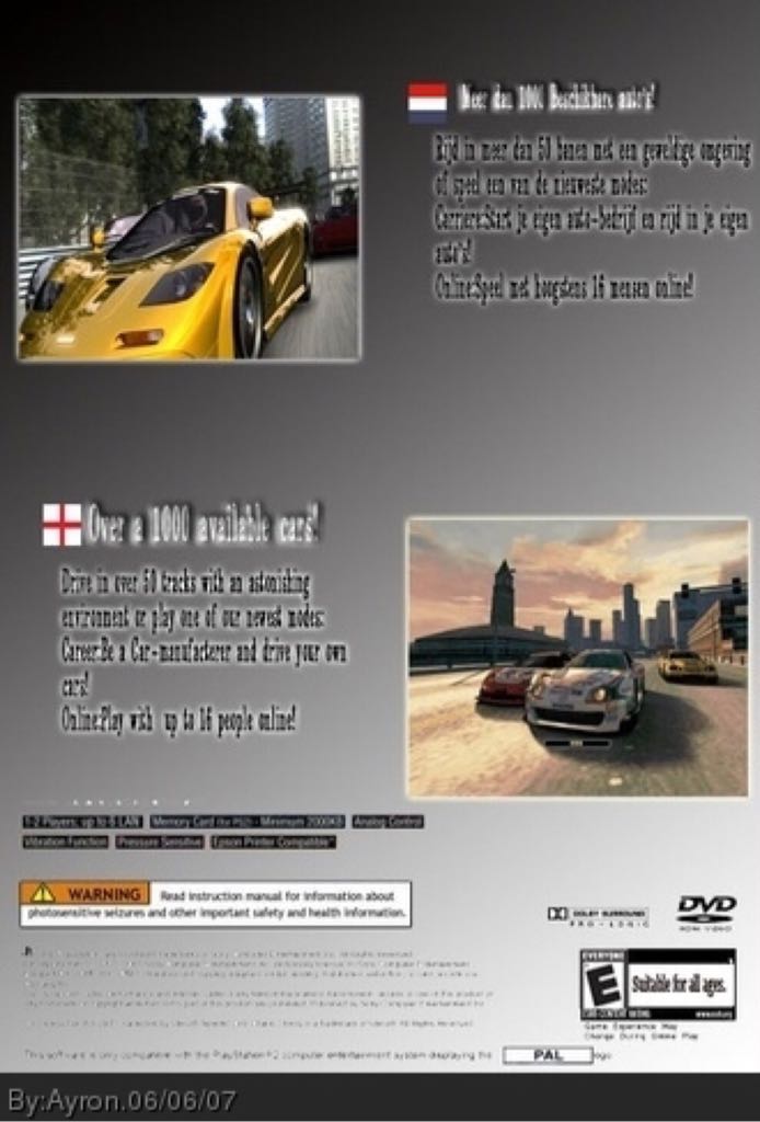 Gran Turismo 4 - Sony PlayStation 2 (PS2) (SCEE - 2) video game collectible [Barcode 711719656418] - Main Image 2