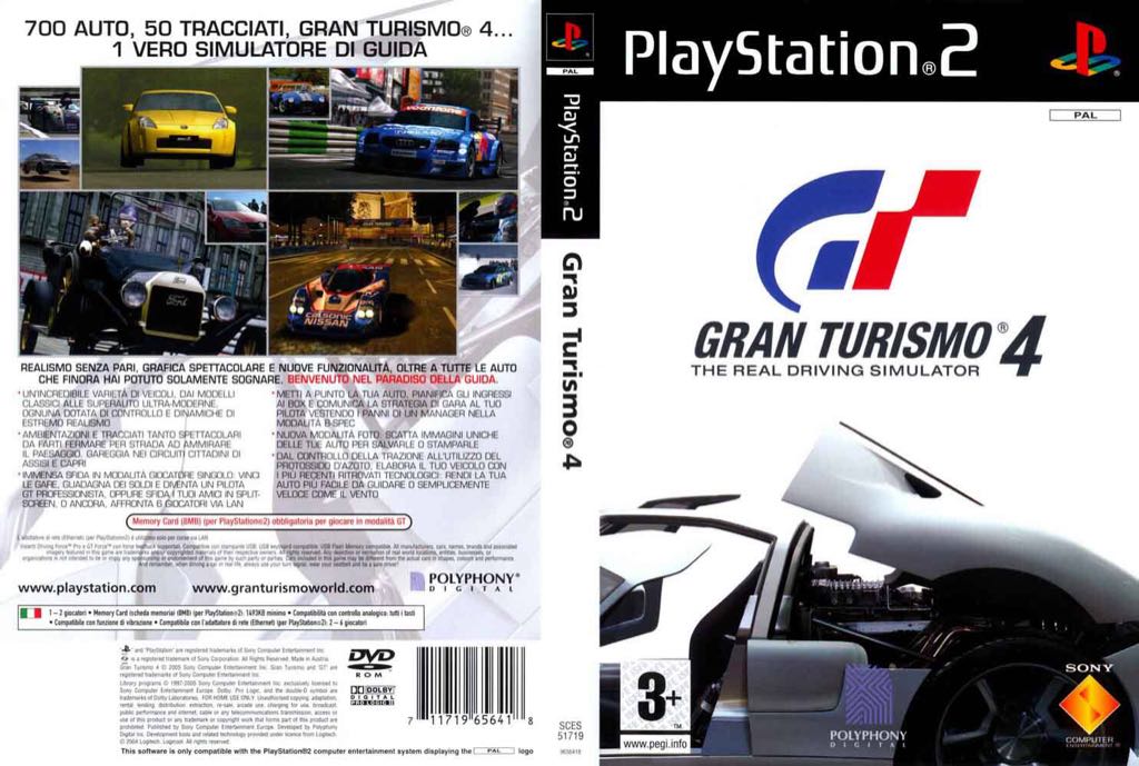 Gran Turismo 4 - Sony PlayStation 2 (PS2) (Sony Computer Entertaiment - 1) video game collectible [Barcode 711719656616] - Main Image 2