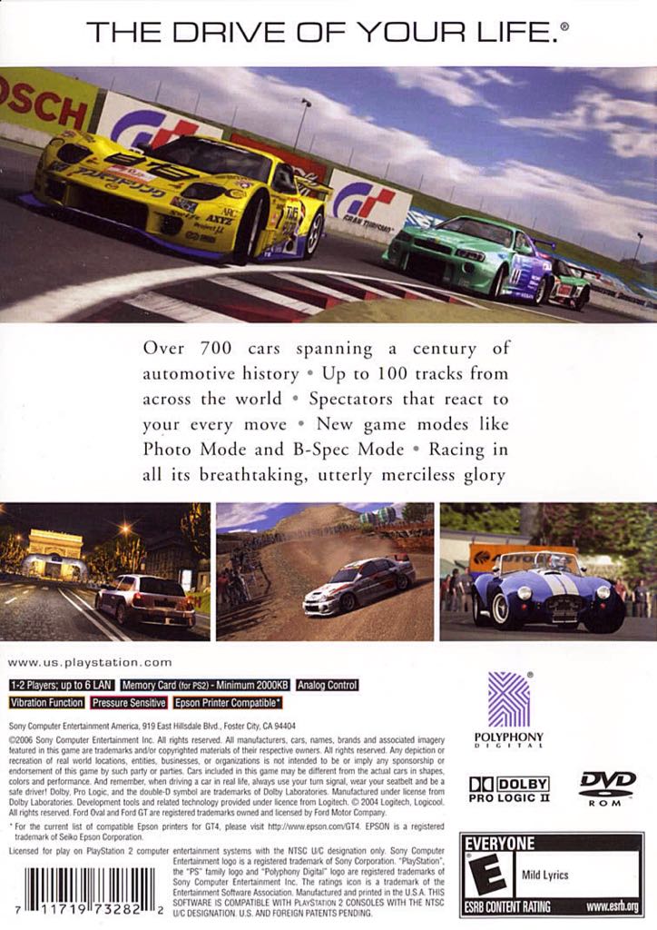 Gran Turismo 4 - Sony PlayStation 2 (PS2) video game collectible - Main Image 2