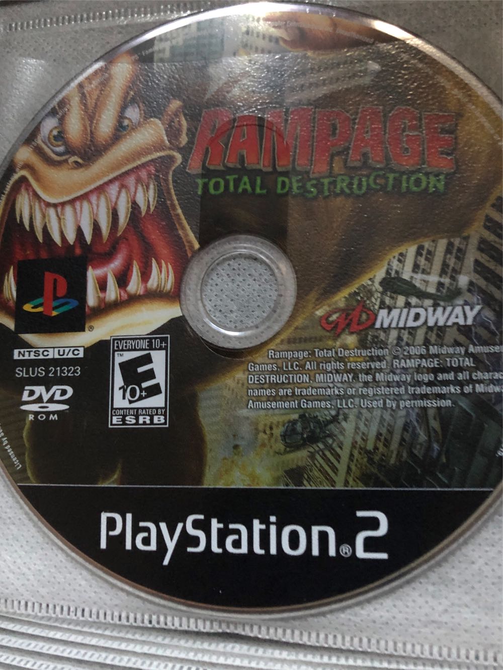 Rampage: Total Destruction - Sony PlayStation 2 (PS2) (Midway - 2) video game collectible [Barcode 5037930073021] - Main Image 4