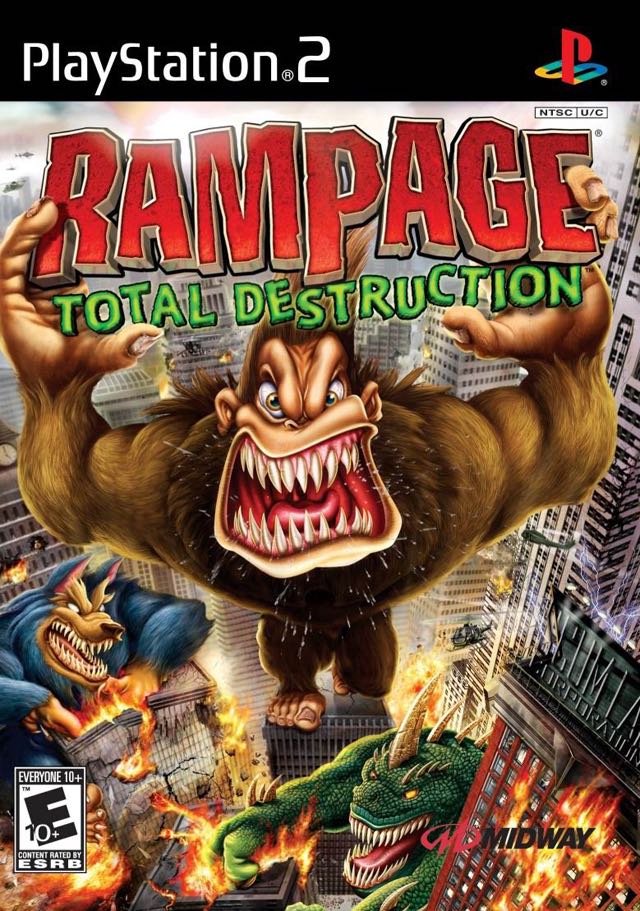Rampage: Total Destruction - Sony PlayStation 2 (PS2) (Midway Games - 1-2) video game collectible - Main Image 1