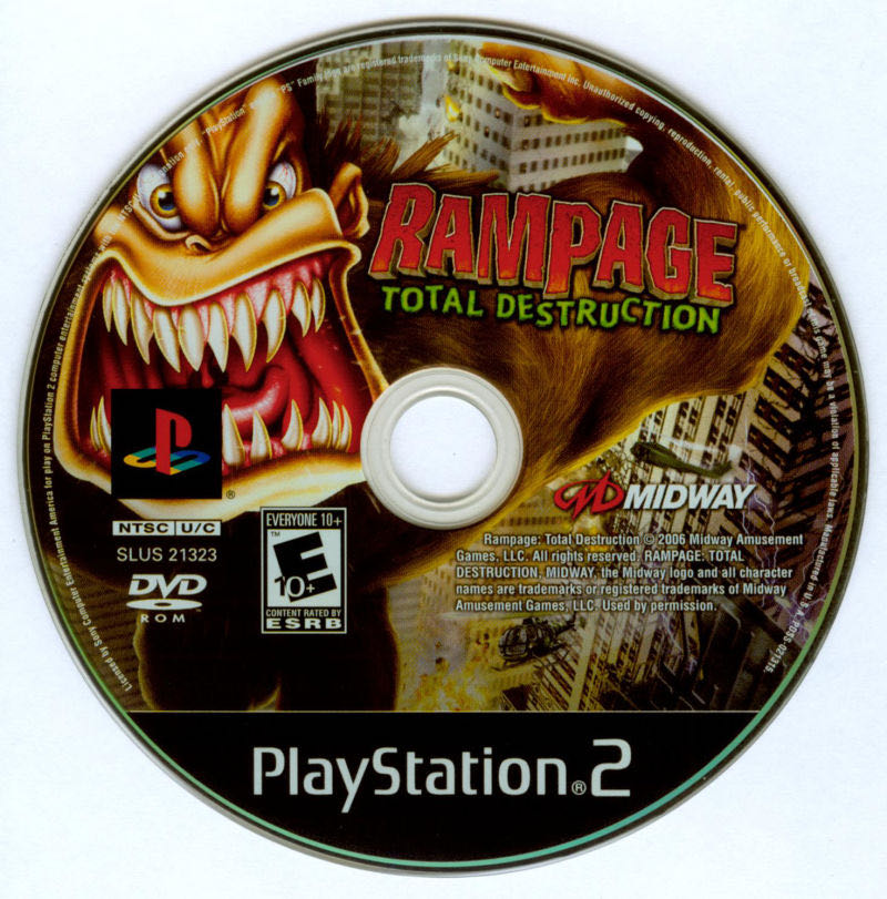 Rampage: Total Destruction - Sony PlayStation 2 (PS2) (Midway Games - 1-2) video game collectible - Main Image 3