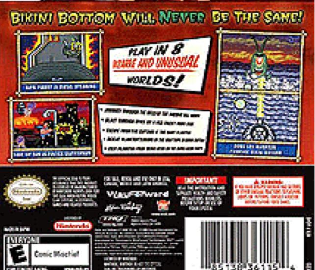 Spongebob Squarepants: Creature From the Krusty Krab - Nintendo DS (Blitz Games - 1-2) video game collectible [Barcode 785138361154] - Main Image 2
