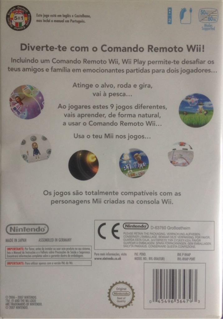 WiiPlay - Nintendo Wii (2) video game collectible [Barcode 045496364793] - Main Image 2