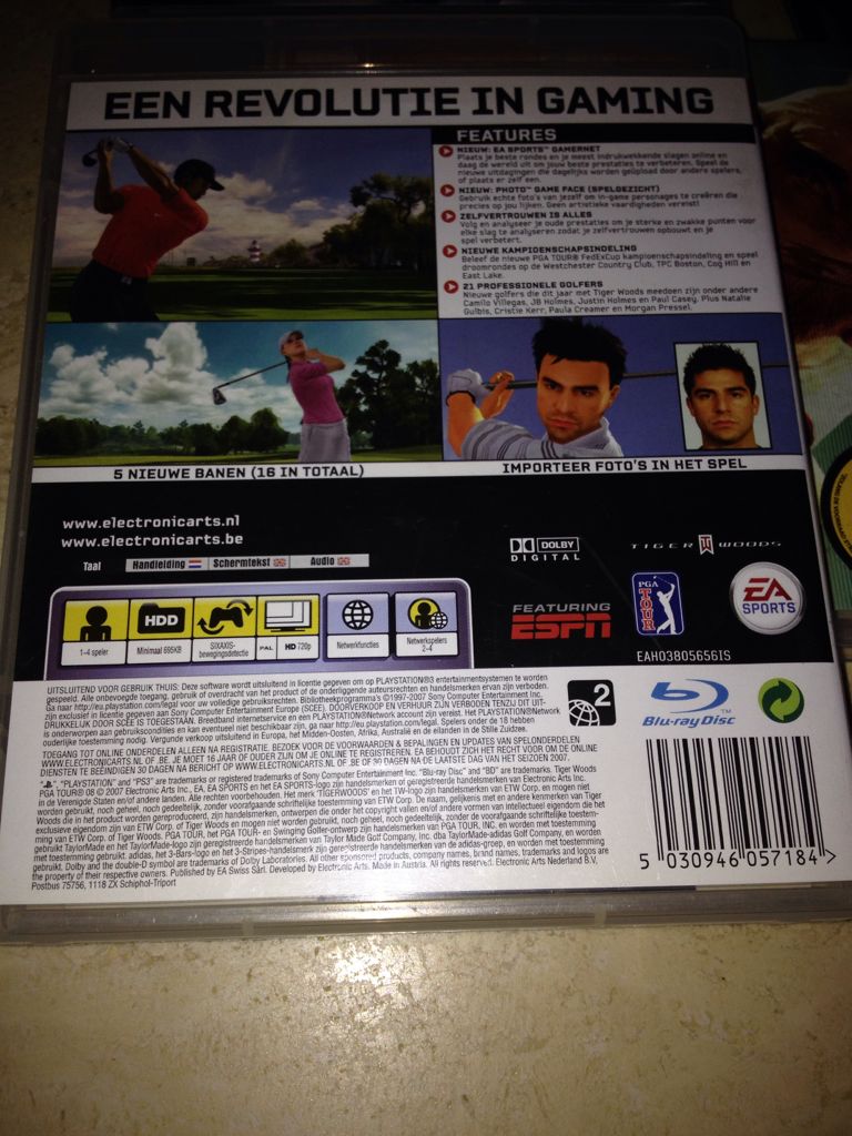 Tiger Woods PGA Tour 08 - Sony PlayStation 3 (PS3) ((EA) Electronic Arts) video game collectible [Barcode 5030946057184] - Main Image 2