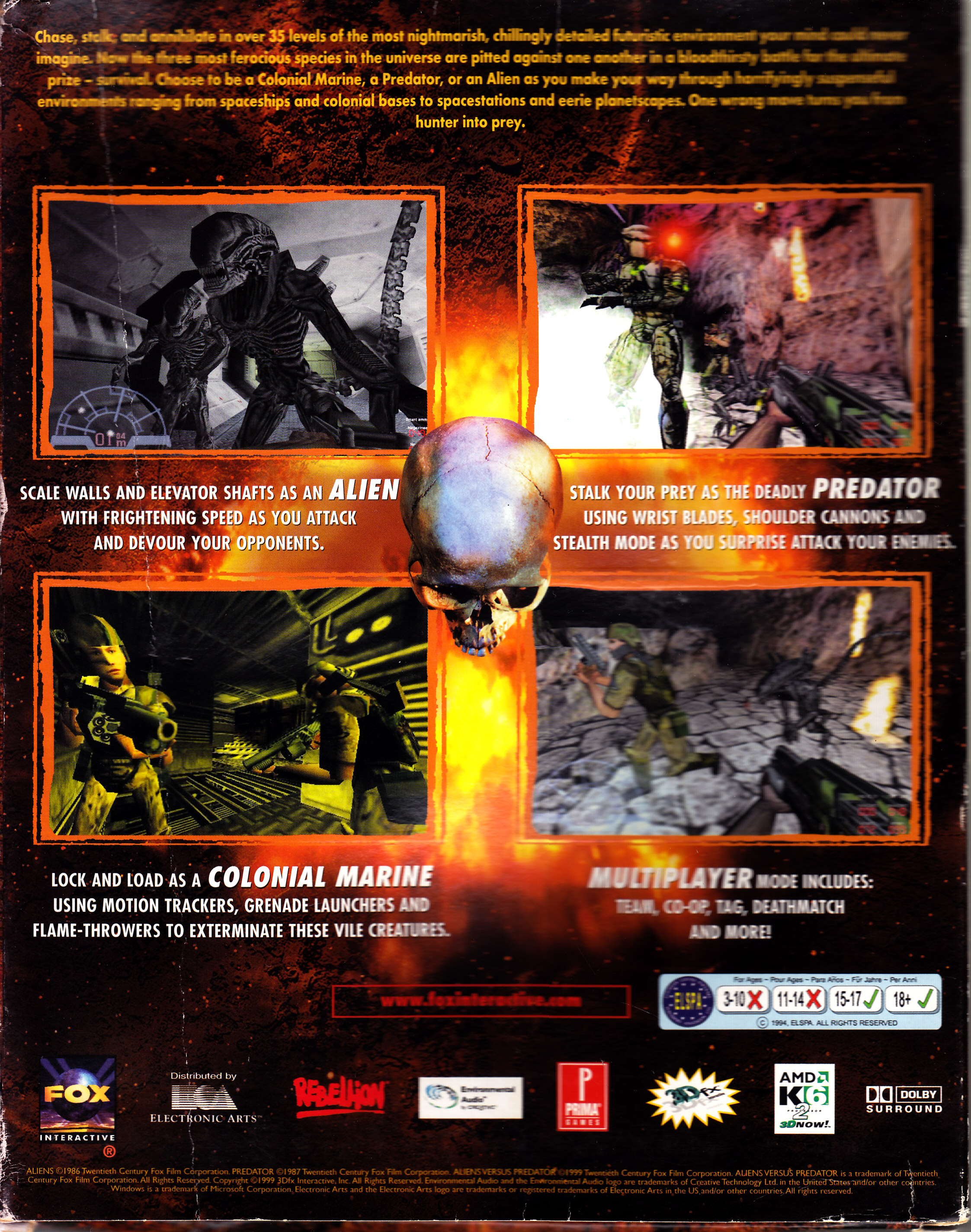 Aliens Vs Predator - Microsoft Windows video game collectible [Barcode 5030930020842] - Main Image 2