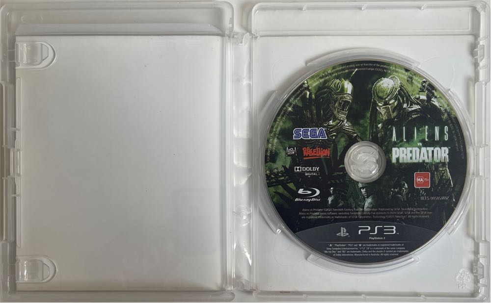 Aliens Vs Predator - Sony PlayStation 3 (PS3) (Sega - 2) video game collectible [Barcode 5055277004676] - Main Image 3