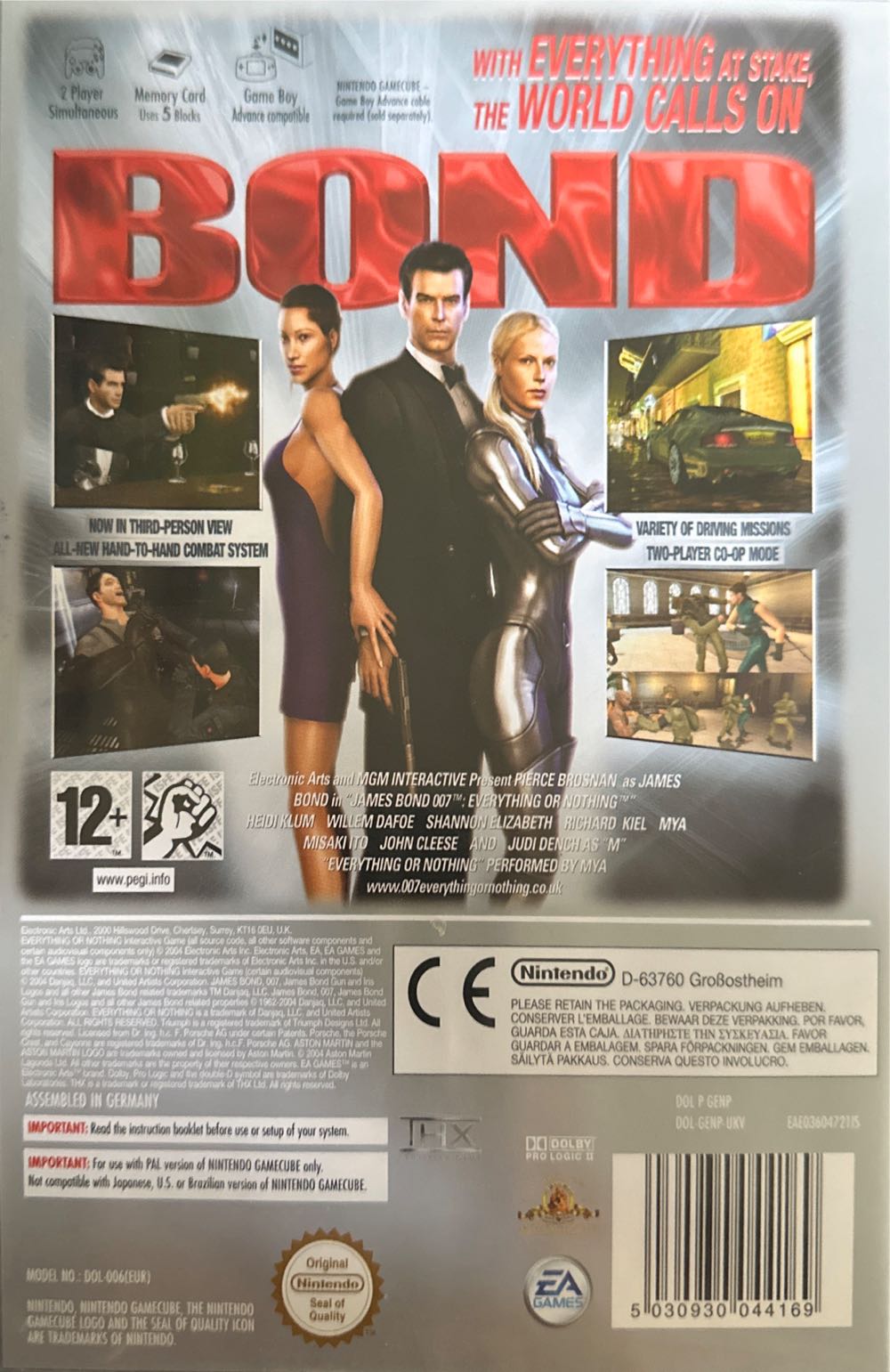 James Bond 007: Everything or Nothing - Nintendo GameCube (1-2) video game collectible [Barcode 2000084100007] - Main Image 2
