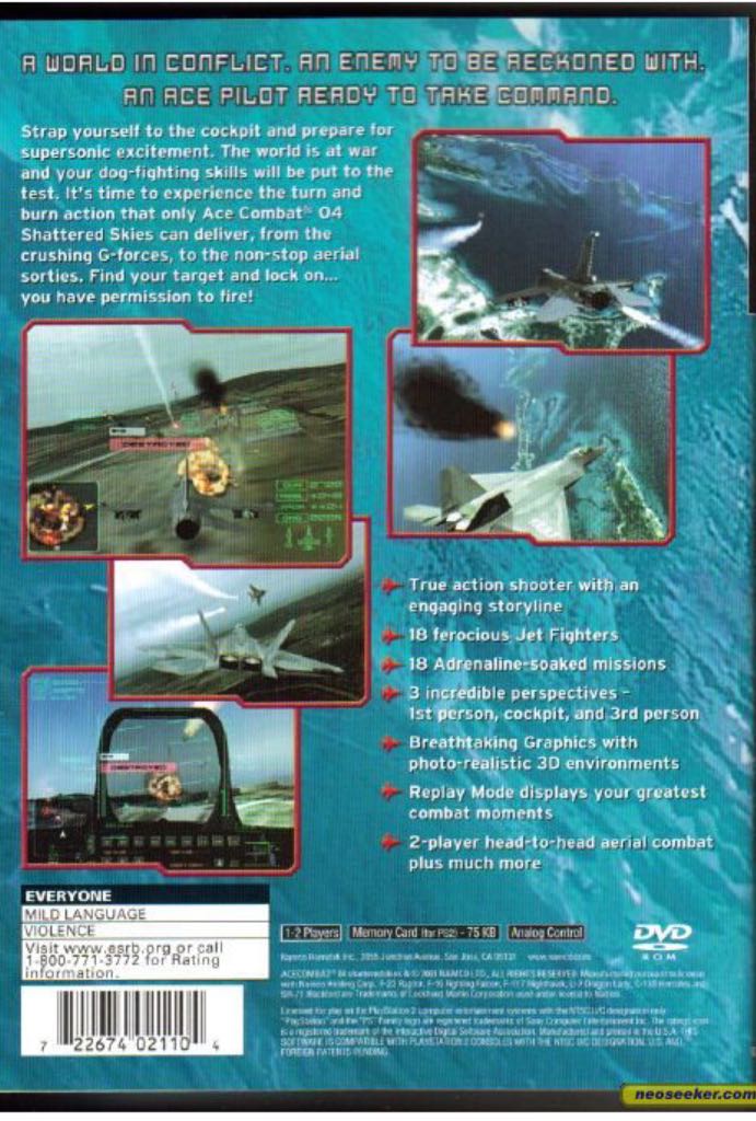 ACE COMBAT 4: Shattered Skies - Sony PlayStation 2 (PS2) video game collectible - Main Image 2