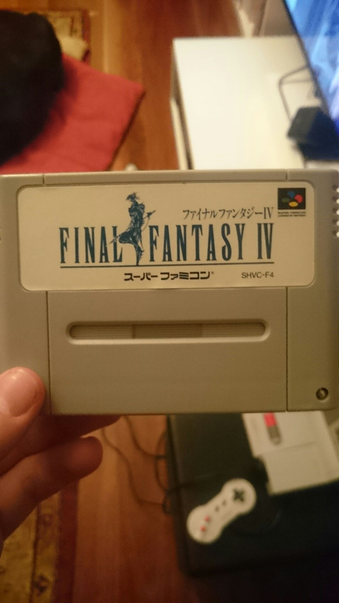 Final Fantasy IV - Nintendo Super Nintendo Entertainment System (SNES) video game collectible - Main Image 1