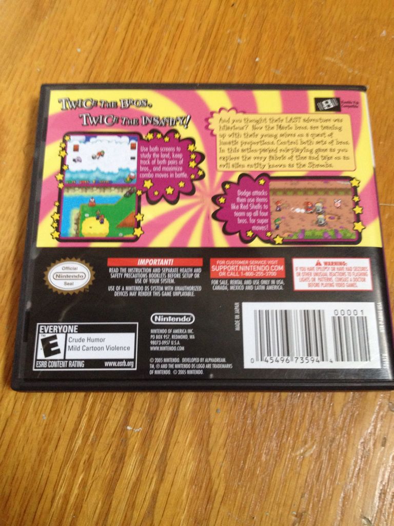 Mario And Luigi: Partners In Time - Nintendo DS (Nintendo - 1) video game collectible - Main Image 2