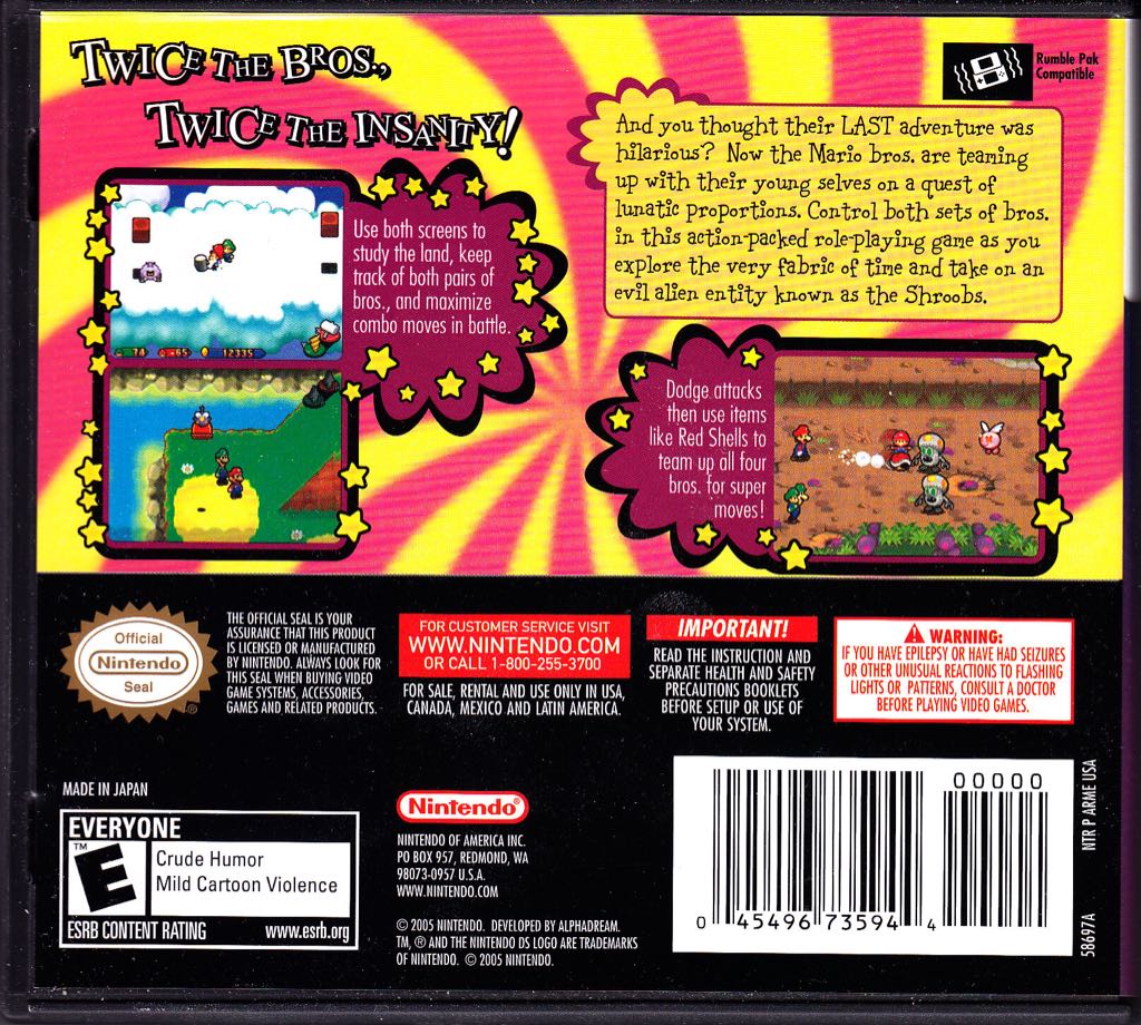 Mario And Luigi: Partners In Time - Nintendo DS video game collectible - Main Image 2