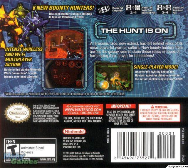 Metroid Prime Hunters - Nintendo DS (Nintendo - 4) video game collectible [Barcode 045496462789] - Main Image 2
