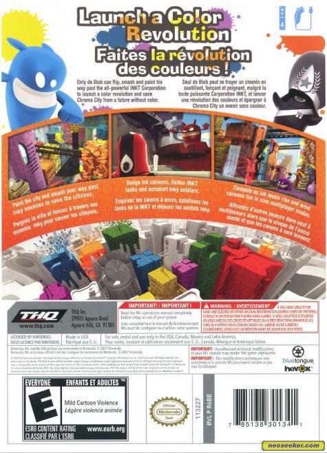 deBlob - Nintendo Wii video game collectible - Main Image 2