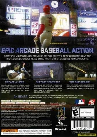 Bigs, The - Microsoft Xbox 360 (4) video game collectible [Barcode 710425391774] - Main Image 2