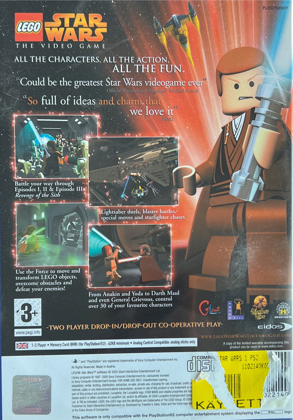 LEGO Star Wars The Video Game - Sony PlayStation 2 (PS2) video game collectible - Main Image 2