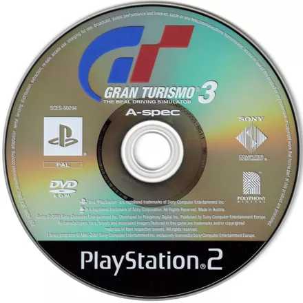 Gran Turismo 3 A-spec - Sony PlayStation 2 (PS2) (Sony) video game collectible - Main Image 3