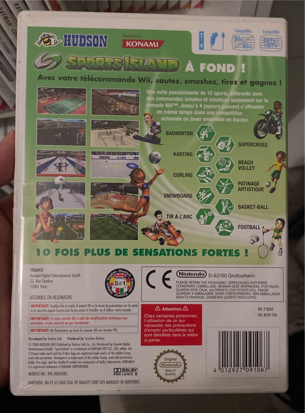 WII / Sports Island - Nintendo Wii (Hudson Soft - 1-4) video game collectible [Barcode 4012927091067] - Main Image 2