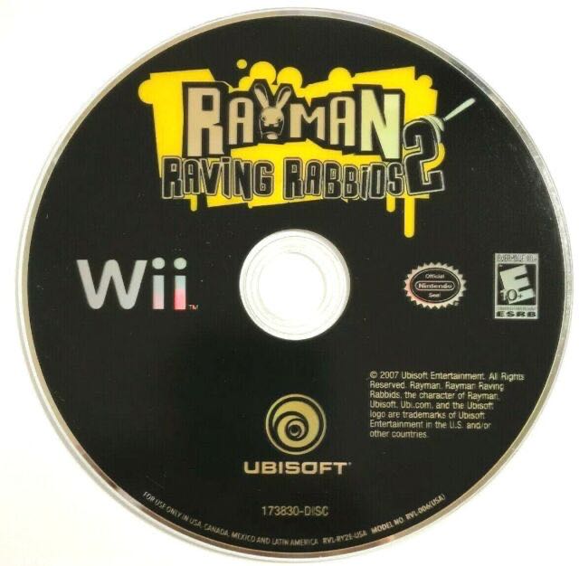 Rayman Raving Rabbids 2 - Nintendo Wii (Ubisoft - 4) video game collectible [Barcode 008222173830] - Main Image 3