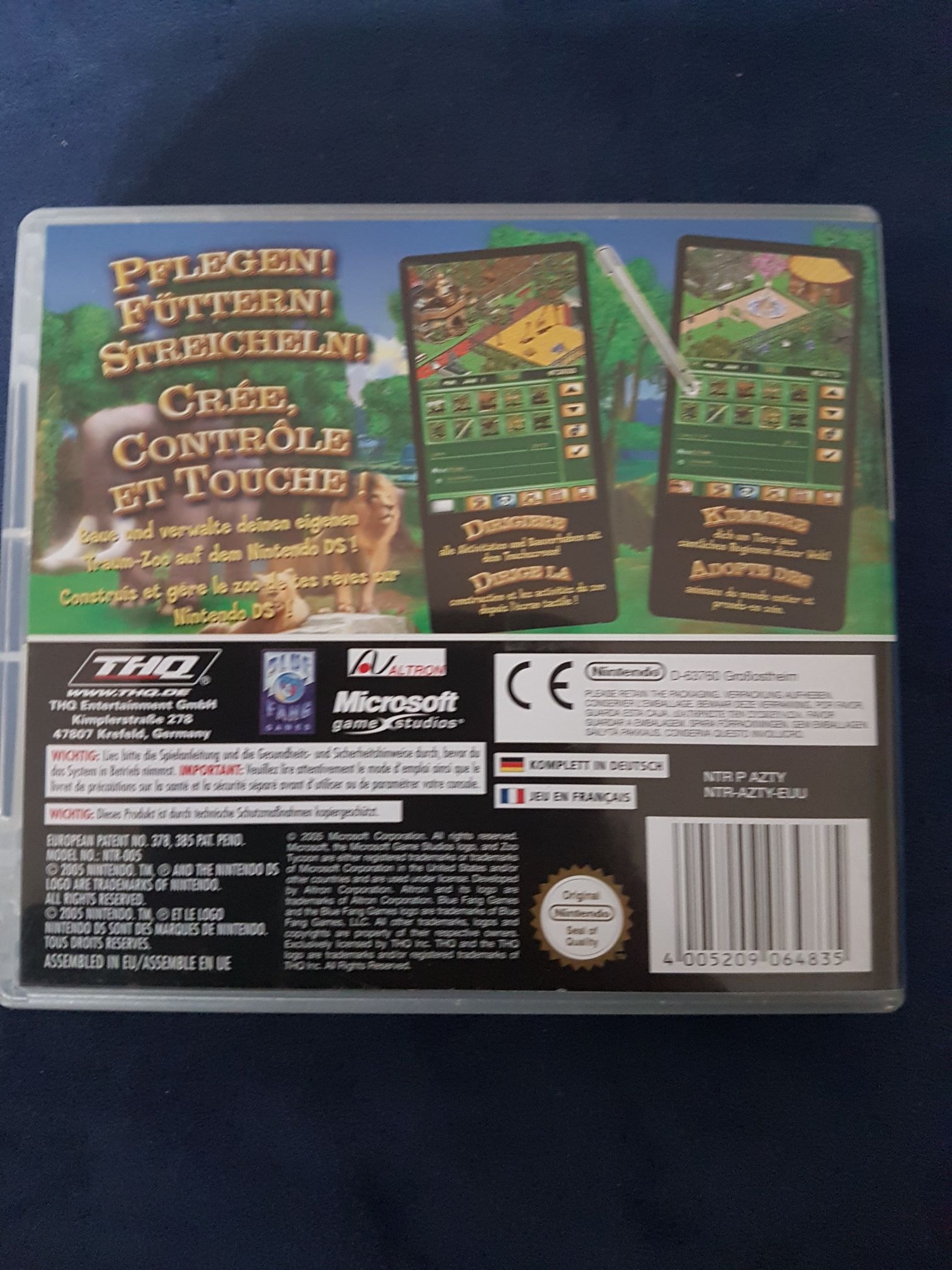 Zoo Tycoon - Nintendo DS (Thq Inc) video game collectible [Barcode 4005209064835] - Main Image 2