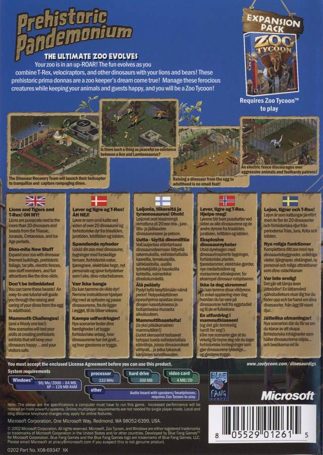 Zoo Tycoon - PC (Microsoft - 1-2) video game collectible [Barcode 805529012554] - Main Image 2