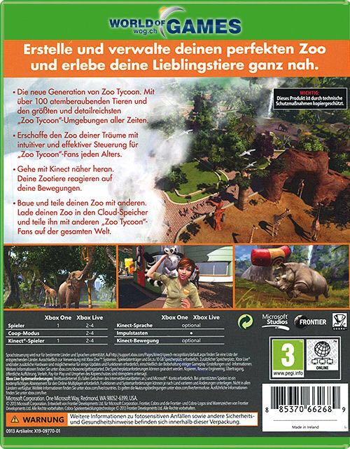 Zoo Tycoon - Microsoft Xbox One (1) video game collectible [Barcode 885370818895] - Main Image 2