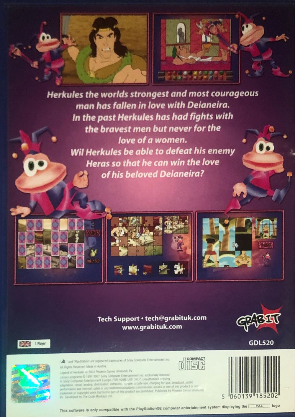 Legend Of Herkules - Sony PlayStation 2 (PS2) (Pheonix Games group - 1) video game collectible [Barcode 5060139185202] - Main Image 2