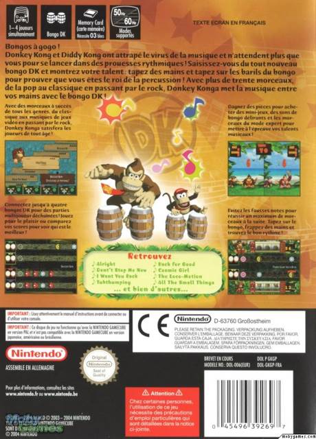 Donkey Konga - Nintendo GameCube (Nintendo - 1-2) video game collectible [Barcode 044496061299] - Main Image 2