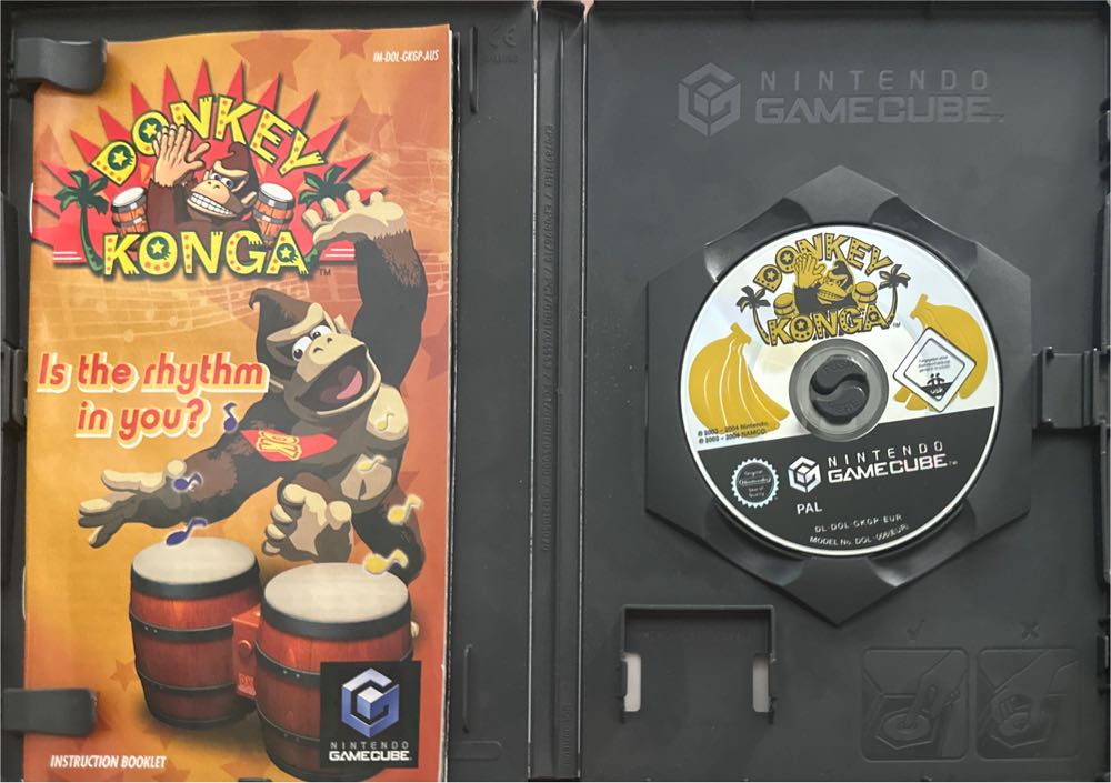 Donkey Konga - Nintendo GameCube (Nintendo - 1-2) video game collectible [Barcode 044496061299] - Main Image 3