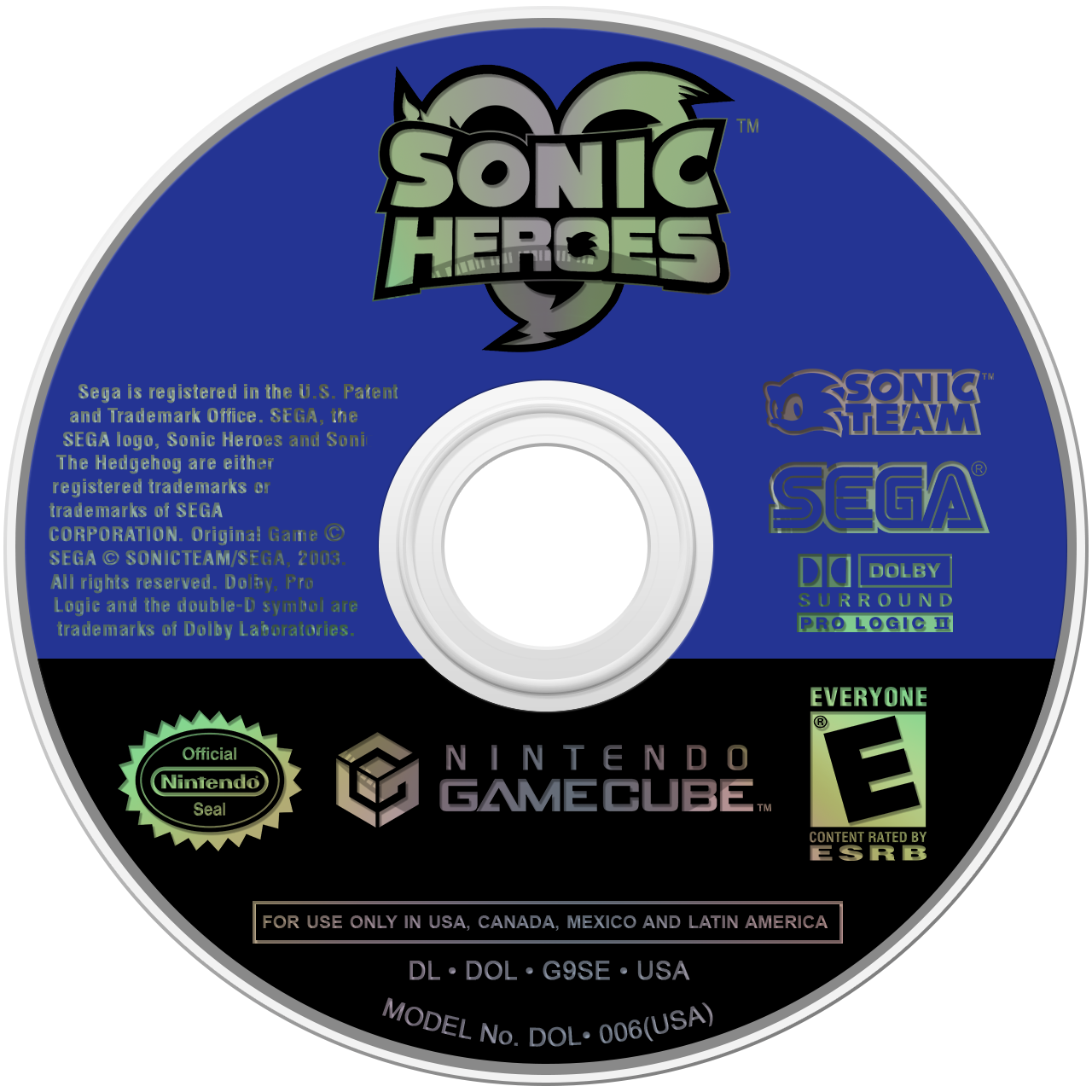 Sonic Heroes - Nintendo GameCube (Sega - 2) video game collectible [Barcode 010086610253] - Main Image 3