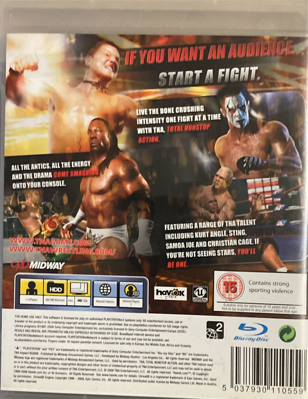 TNA Impact! (UK) - Sony PlayStation 3 (PS3) video game collectible - Main Image 2
