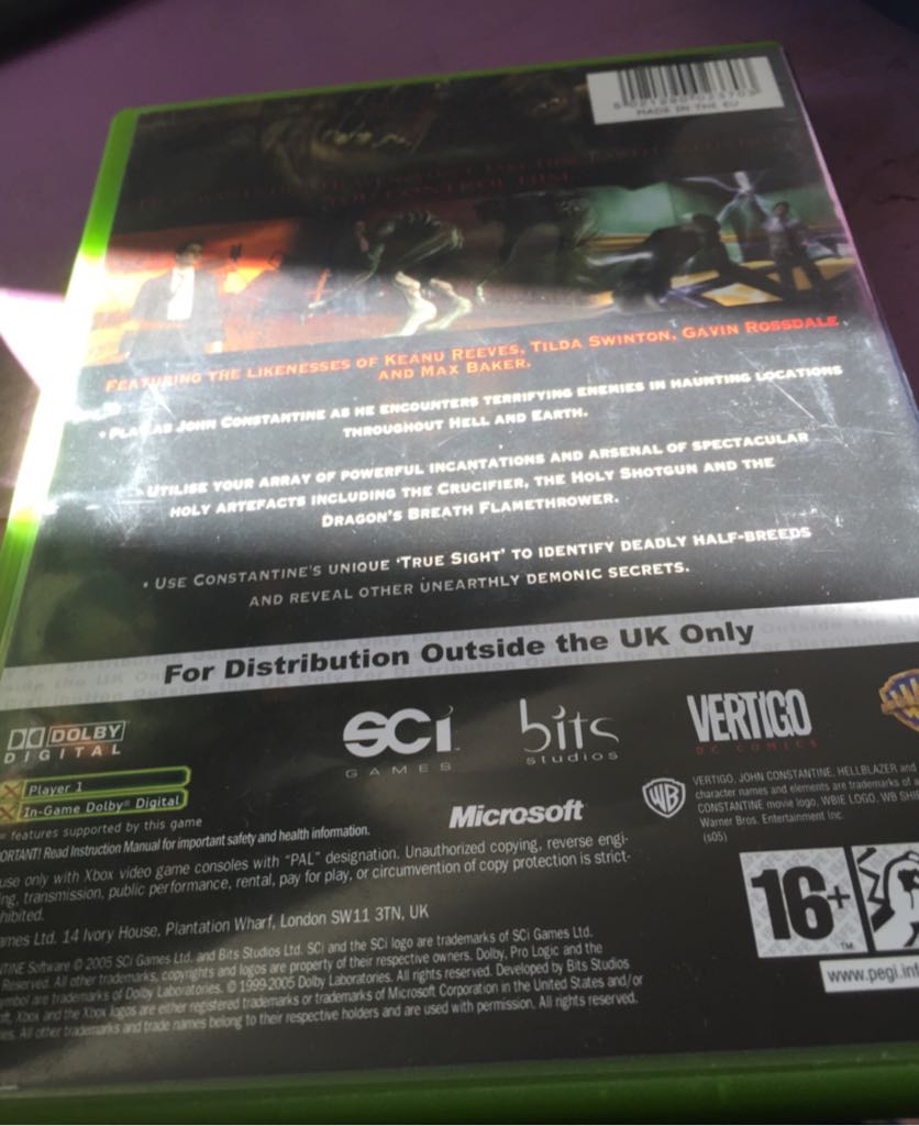 Constantine - Microsoft Xbox (Warner Bros Interactive Entertainment - 1) video game collectible [Barcode 5021290023703] - Main Image 2