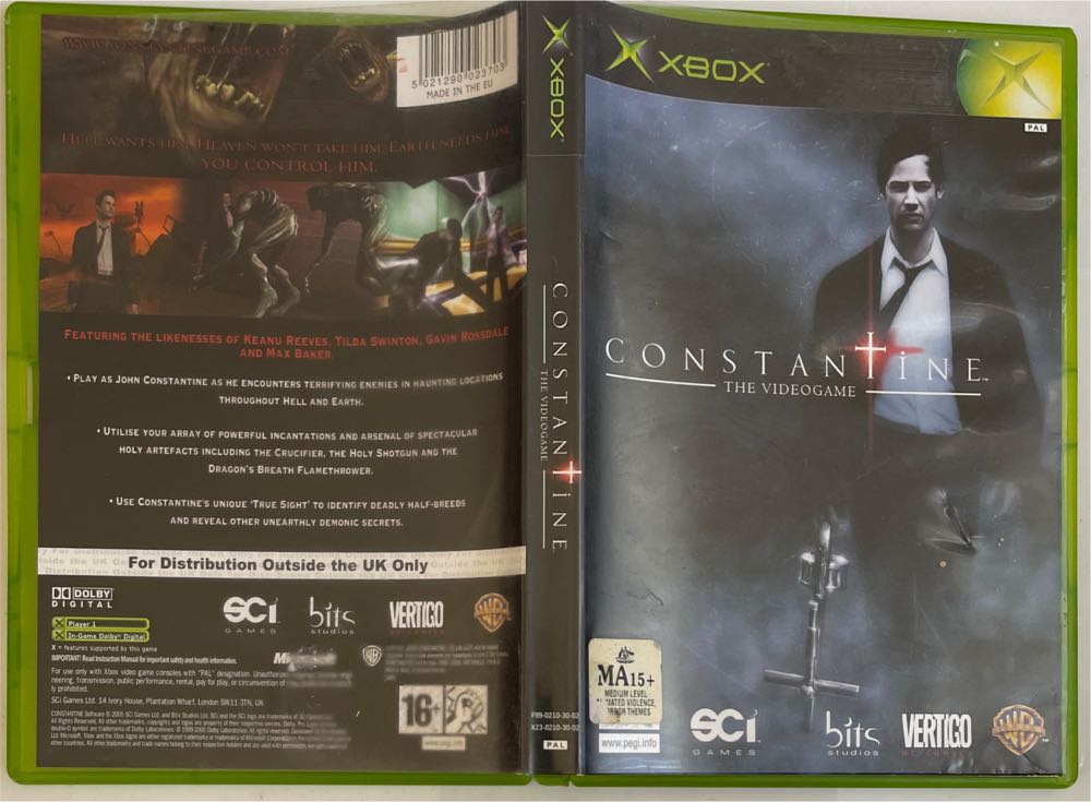 Constantine - Microsoft Xbox (Warner Bros Interactive Entertainment - 1) video game collectible [Barcode 5021290023703] - Main Image 4