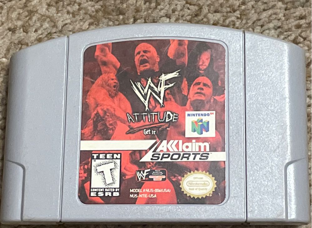 WWF Attitude - Nintendo 64 (N64) (Acclaim Sports - 4) video game collectible - Main Image 2