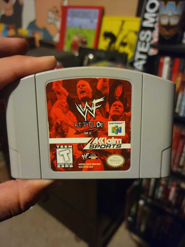 WWF Attitude - Nintendo 64 (N64) (Akklam Sports - 4) video game collectible - Main Image 2