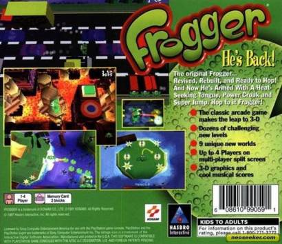 Frogger - Sony PlayStation (Hasbro Interactive - 1) video game collectible [Barcode 5023117428098] - Main Image 2
