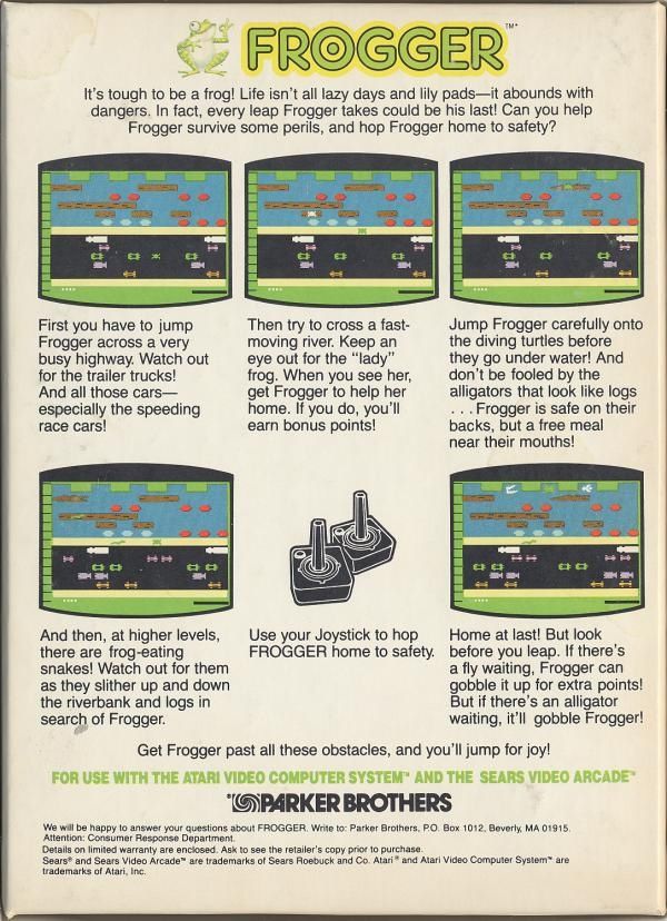 Frogger - Atari 2600 (Sega) video game collectible - Main Image 2