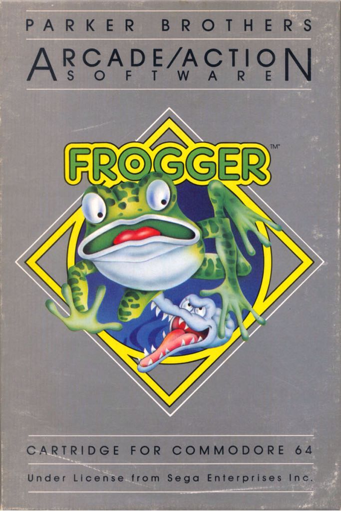 Frogger - Commodore 64 video game collectible - Main Image 1